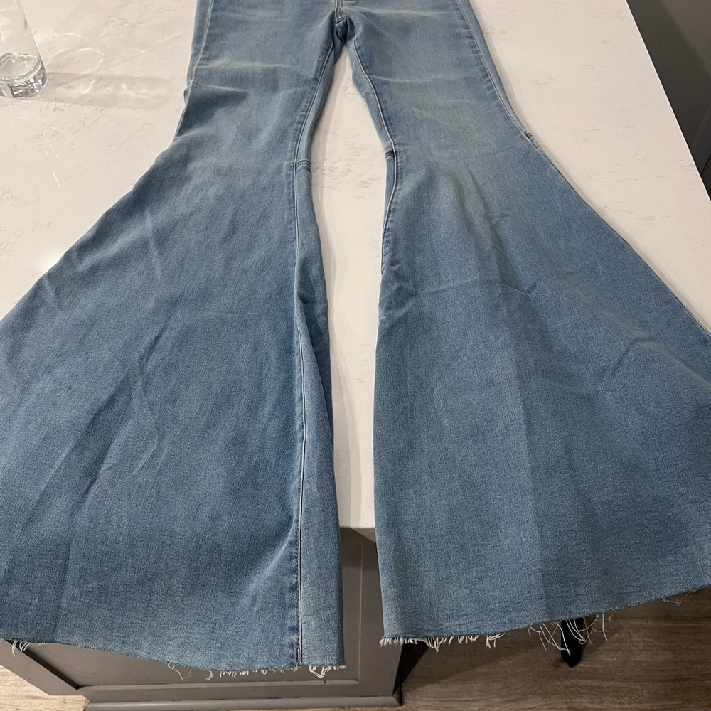 We The Free Light Blue Flare Jeans - Picture 2 of 5